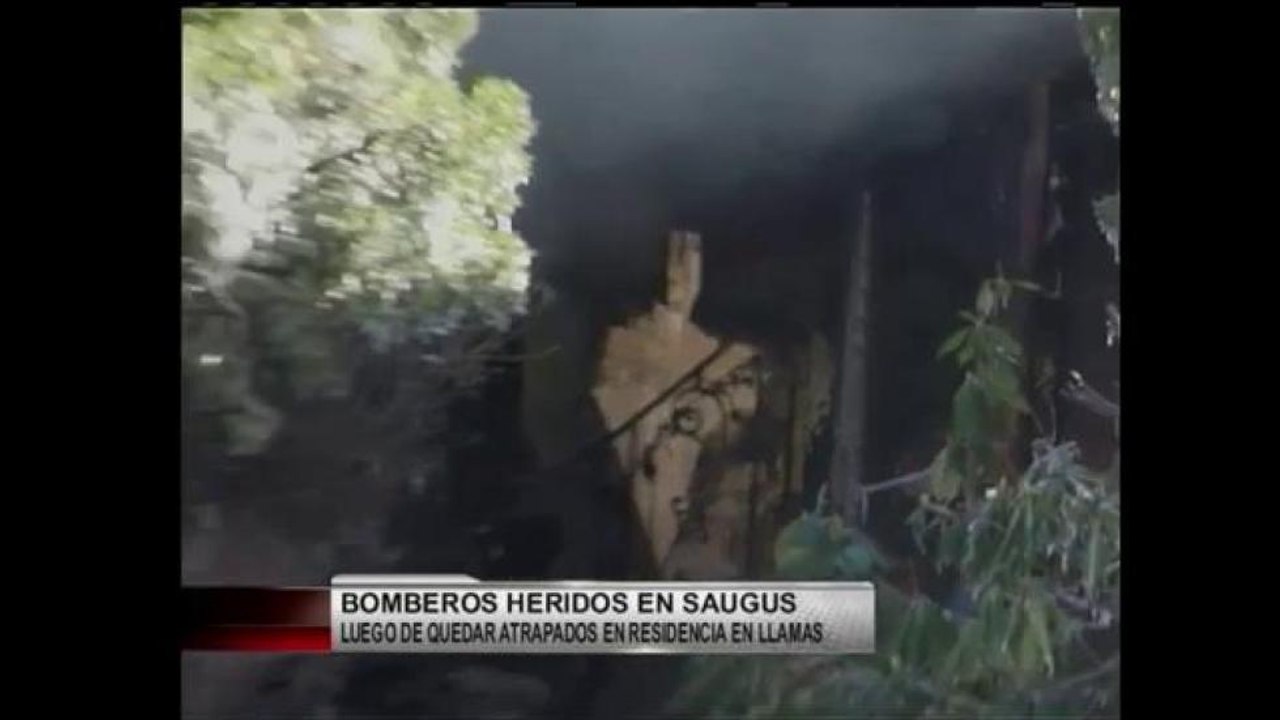Bomberos heridos