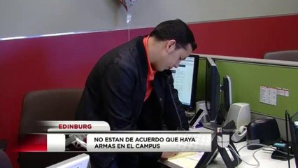 Alumnos no están de acuerdo que haya armas en el campus