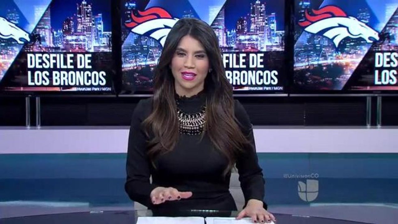 Preparación para el desfile de los Broncos