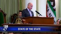 GOVERNOR BROWN CALLS FOR NEW TAXES IN STATE OF STATE