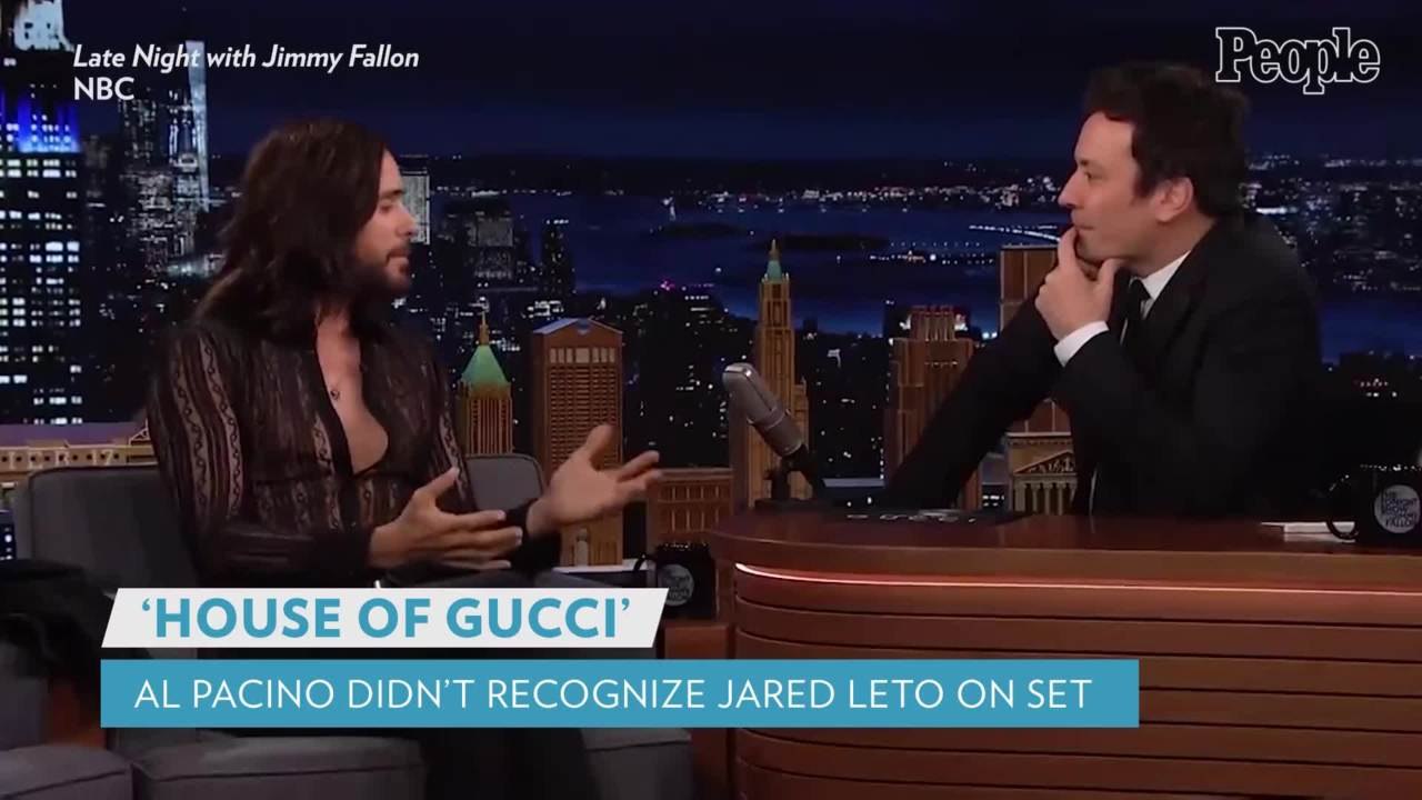 Jared Leto Says Al Pacino Initially Didn't Recognize Him in Character on the House of Gucci Set