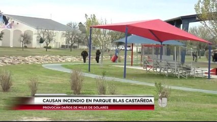Causan Incendio en el Parque Blas Castañeda