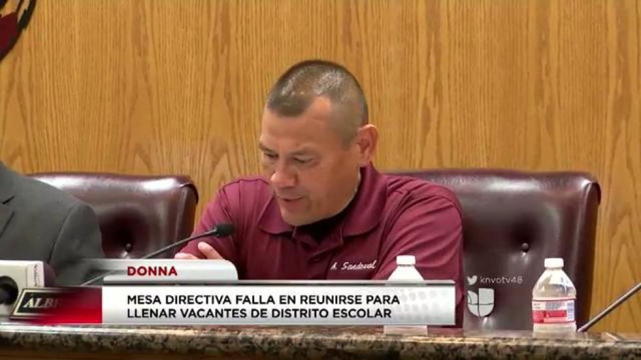 Mesa directiva falla en reunión para llenar vacantes de distrito escolar en Donna