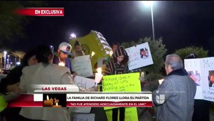 Efectuan Vigilia por Richard R. Flores, Amistades y Familiares del Hombre Hispano que murió en Hospi