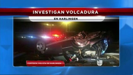 Investigan volcadura ocurrida en Harlingen