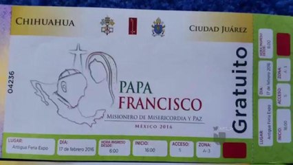 VIDEO:Detalles de los boletos para los eventos de Papa