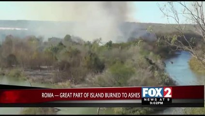 EXCLUSIVE: Crews Battle Flames on Rio Grande Island for 20+ Hours