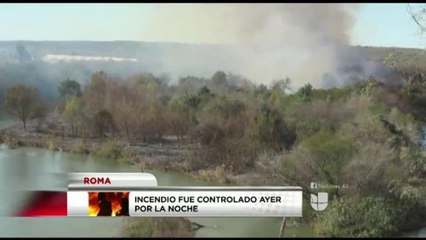Incendio controlado en Roma