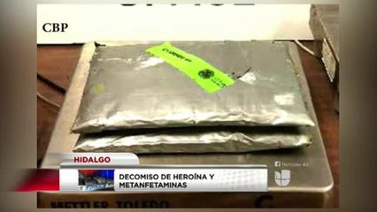 Decomisan metanfetaminas en Hidalgo