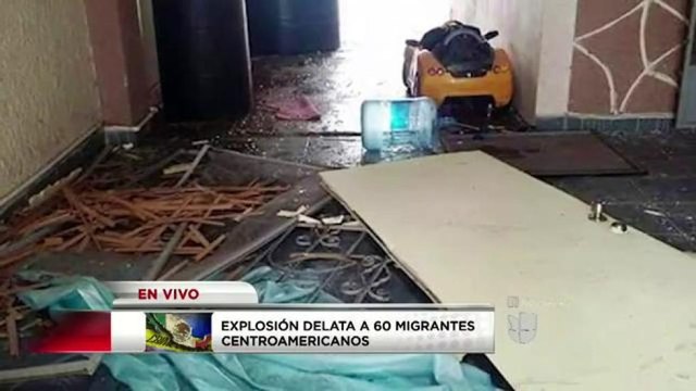 Explosión delata a 60 inmigrantes centroamericanos en Reynosa