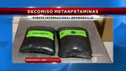 Decomisan metanfetaminas en el puente de Brownsville