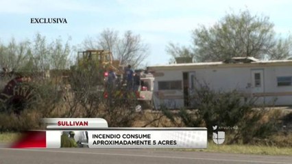 Incendio consume aproximadamente cinco acres en Sullivan