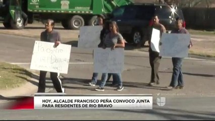 Residentes Protestan contra Alcalde de Rio Bravo