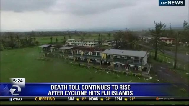 DEATH TOLL RISES IN FIJI ISLAND CYCLONE