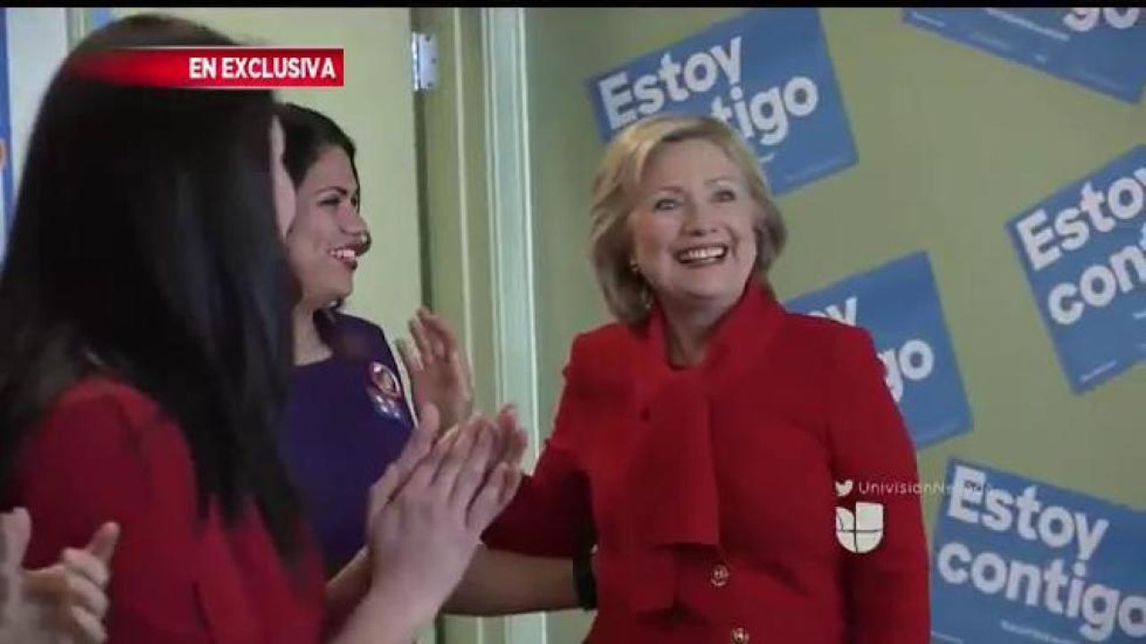 Hablan antes nuestras cámaras Hillary Clinton y Bernie Sanders