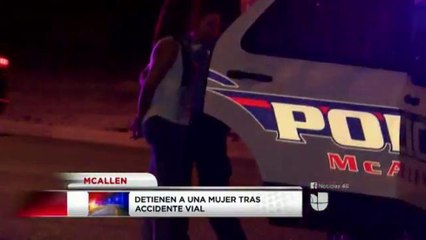 Detienen a una mujer tras accidente vial en McAllen