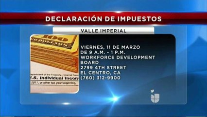 Declaración de impuestos.