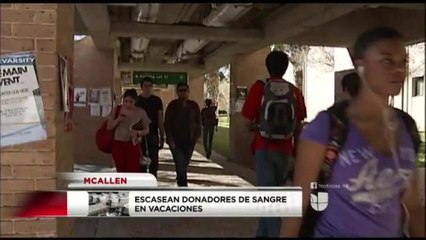 Escasean donadores de sangre en vacaciones