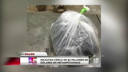 Decomisan cerca de $2 millones de dólares en metanfetamina