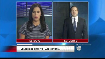 Primicia de Univision Nevada, Velan a Joven con los Ojos Abiertos