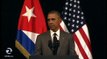 PRESIDENT OBAMA MAKES A SPEECH TOWARDS THE CUBAN PEOPLE