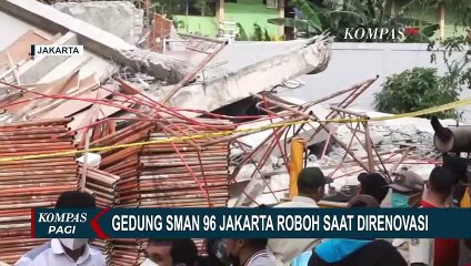 Gedung SMA 96 Cengkareng Tiba-tiba Roboh, 4 Pekerja Sempat Tertimbun Reruntuhan Bangunan!