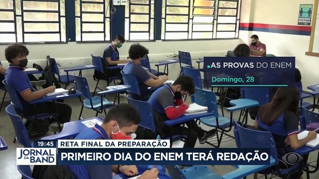 O Enem começa neste domingo e os estudantes já estão na reta final de preparação. No primeiro dia de prova já tem o bicho-papão dos candidatos: a redação. #BandJornalismo