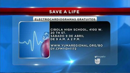 Ofrecen electrocardiogramas gratuitos.