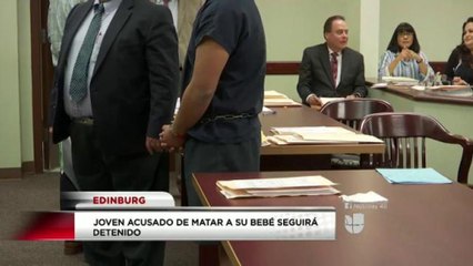 Seguirá detenido joven acusado de matar a su bebé