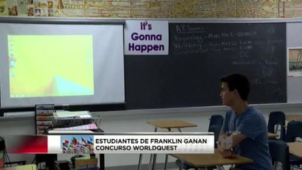 Estudiantes de Franklin van a concurso nacional de WorldQuest