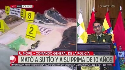 Aprehenden al sujeto que asesinó a su tío, a su prima e hirió a su tía tras el robo de Bs 48 mil