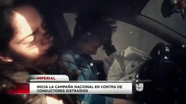 Campaña contra conductores distraídos.