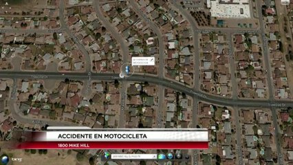 Accidente de motocicleta en la calle Mike Hill en Este de El Paso