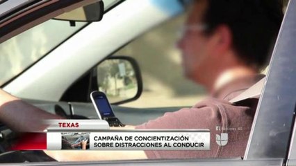 Campaña de concientización sobre distracciones al conducir