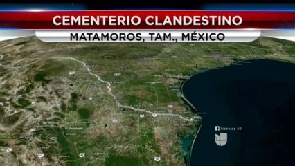 Encuentran más restos en cementerio clandestino en Matamoros.