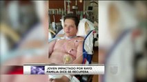 En recuperación joven impactado por rayo