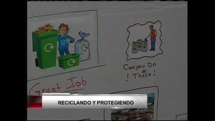 Estudiantes de la escuela Los Árboles reciclan y protegen el medio ambiente