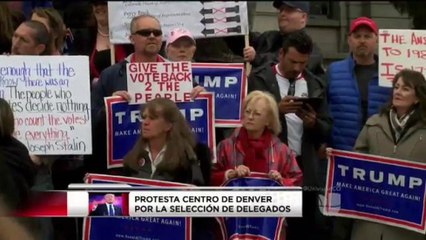Seguidores de Donald Trump protestan en Denver