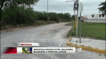 Reportan persecución, balacera, bloqueos y poncha llantas en Reynosa