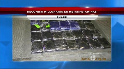 Decomiso millonario de drogas en Pharr