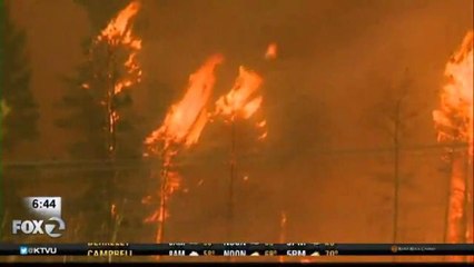 Huge Canadian Wildfire Looming Over City