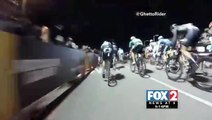 Caught on Camera: Bicycle Race Ends in Massive Pileup