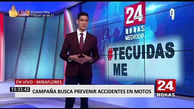 Municipalidad de Miraflores realiza campaña de concientización para evitar accidentes en motos