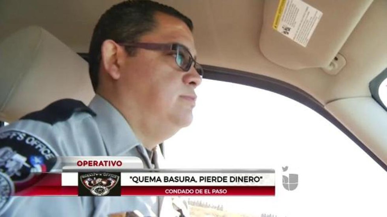 Operativo "Quema basura, pierde dinero".