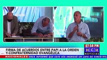 Nasry Asfura firma pacto de Paz y Transparencia con la Confraternidad Evangélica de Honduras