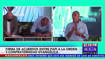 Nasry Asfura firma pacto de Paz y Transparencia con la Confraternidad Evangélica de Honduras