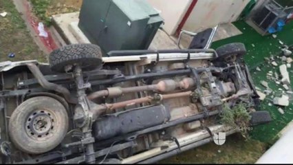 Conductor Pierde el Control de su Camioneta