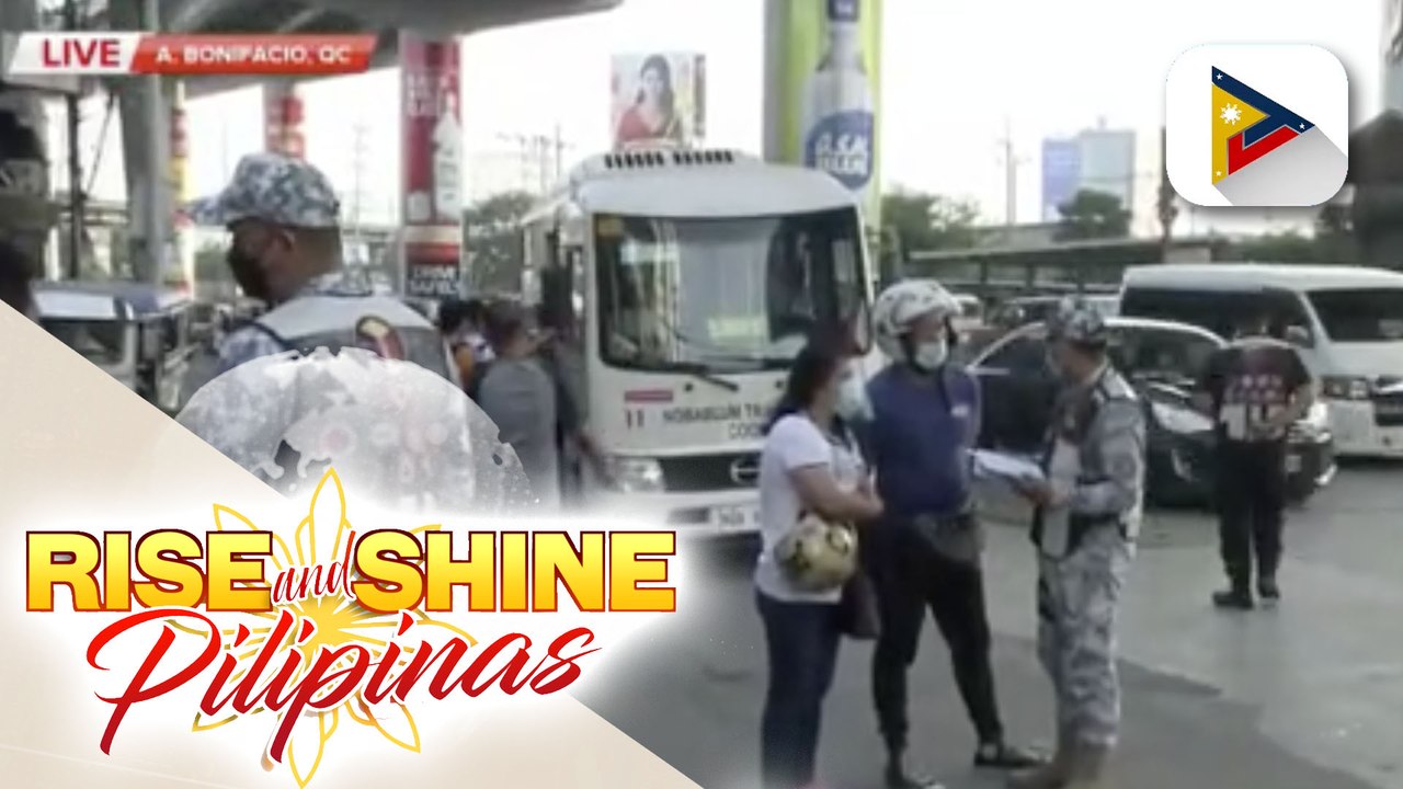 CHIKA ON THE ROAD: Mga lumalabag na pampublikong bus at dyip sa itinakdang seating capacity sa A. Bonifacio Ave. pinaghuhuli ng I-ACT