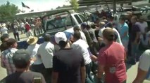 Protesta violenta en Juárez