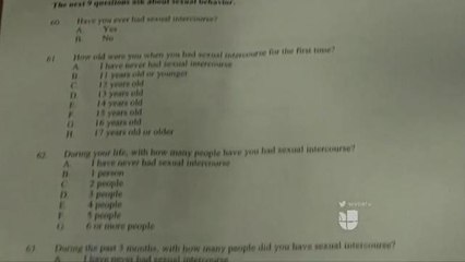 Encuesta sobre sexo en escuelas de Tampa